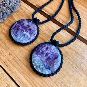 Obsidiana 13 Colgante de Amatista
