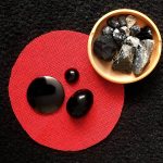 KIT Huevo yoni, disco y ombliguera de Obsidiana