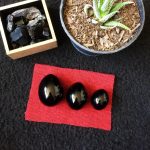 SET de 3 huevos yoni de Obsidiana - 3 tamaños